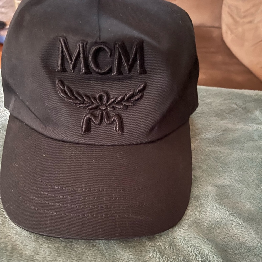 Black MCM ball cap with adjustable back never worn